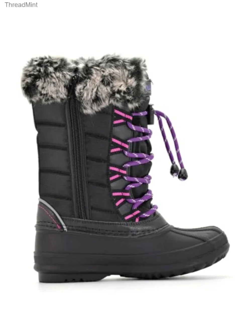 Kids Winter Snow Boots Waterproof Synthetic Insulated -25°F Adjustable